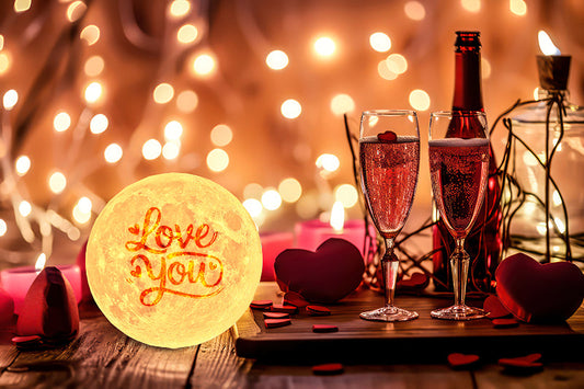 Light Up Your Love Story: Personalized 3D Moon Lamps for a Magical Valentine’s Day